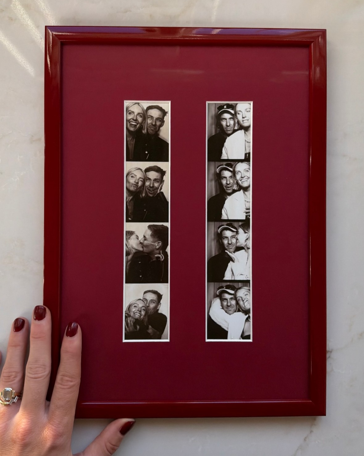 Raven Mulberry Double Photobooth Strip